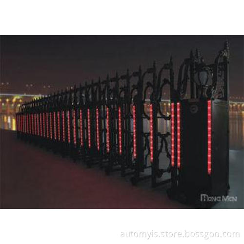 Neon Tube Remote Control Automatic Electric Entrance Gates